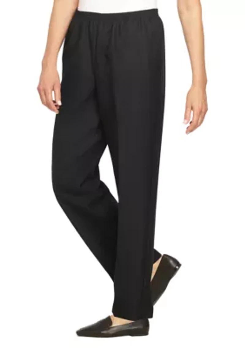 Petite Solid Pull-On Pant