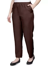 Petite Solid Pull-On Pant