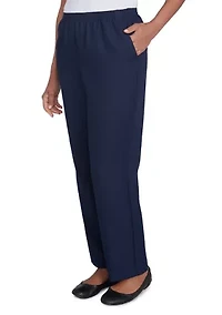 Petite Solid Pull-On Pant