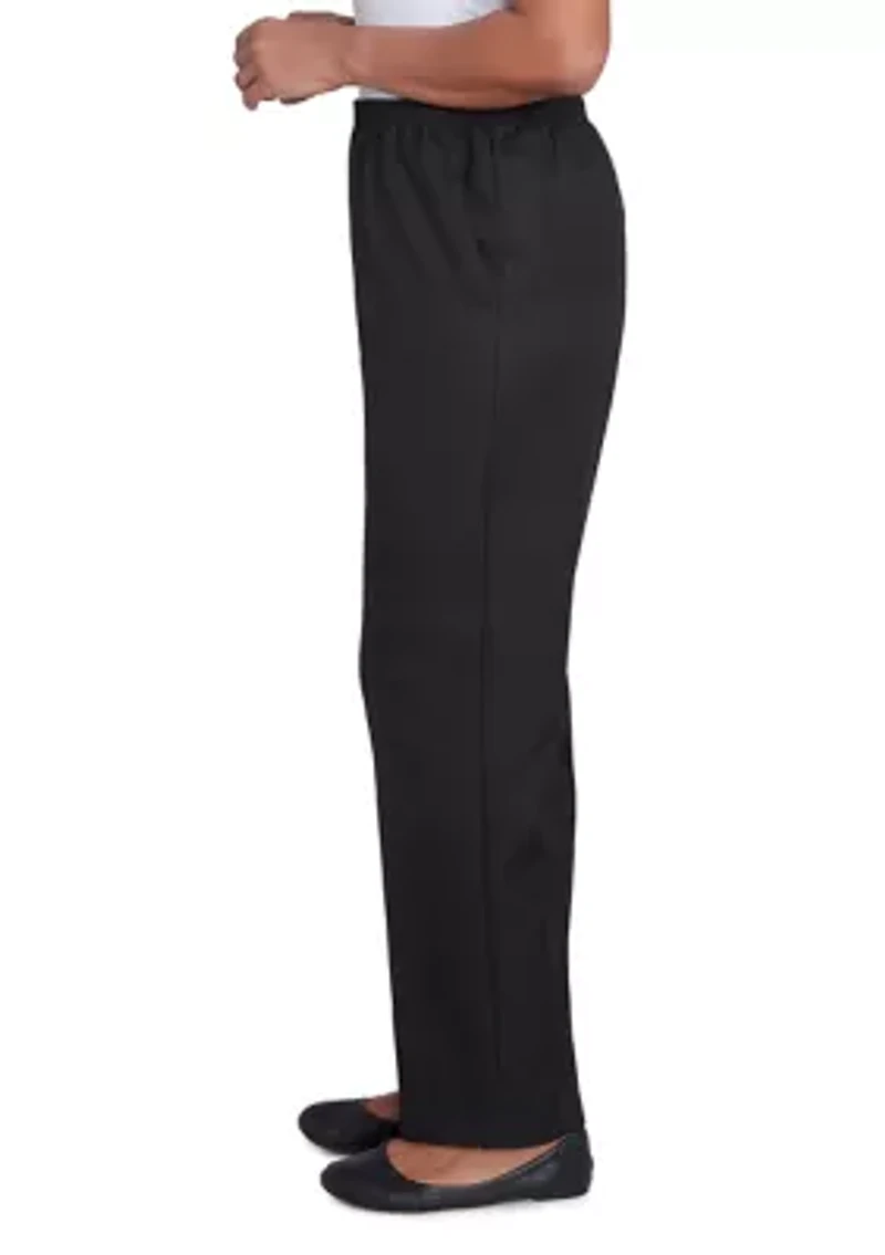 Petite Solid Pull-On Pant