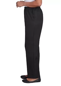 Petite Solid Pull-On Pant