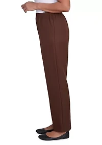 Petite Solid Pull-On Pant