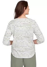 Women's Copper Canyon Stripe with Medallion Yoke Top