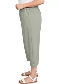 Plus Copper Canyon Button Tab Capri Pants