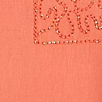 Plus Copper Canyon Metallic Geometric Embroidery Top