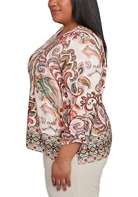 Plus Copper Canyon Texture Scroll Border Top
