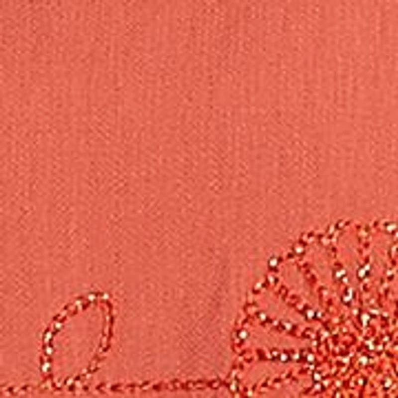 Petite Copper Canyon Metallic Geometric Embroidery Top