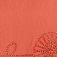 Petite Copper Canyon Metallic Geometric Embroidery Top