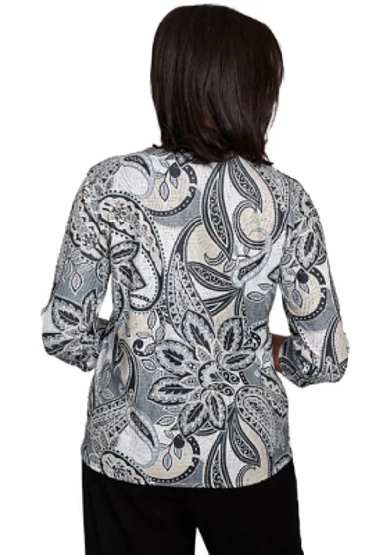 Women's Santa Barbara Reversible Paisley Skin Top