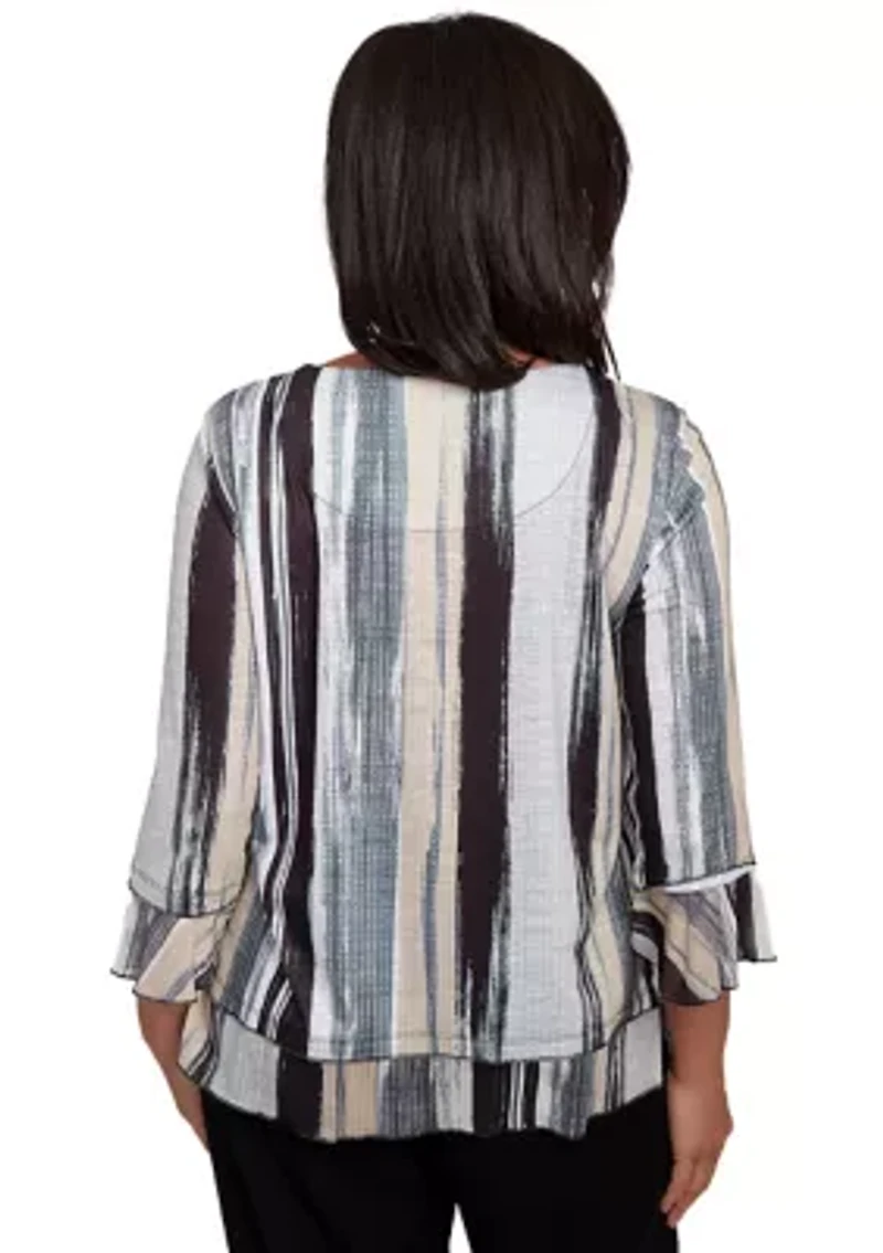 Women's Santa Barbara Etched Stripe Top