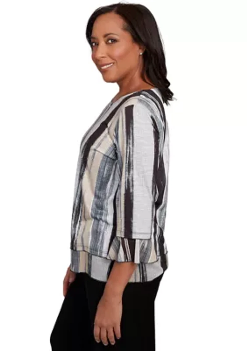 Women's Santa Barbara Etched Stripe Top