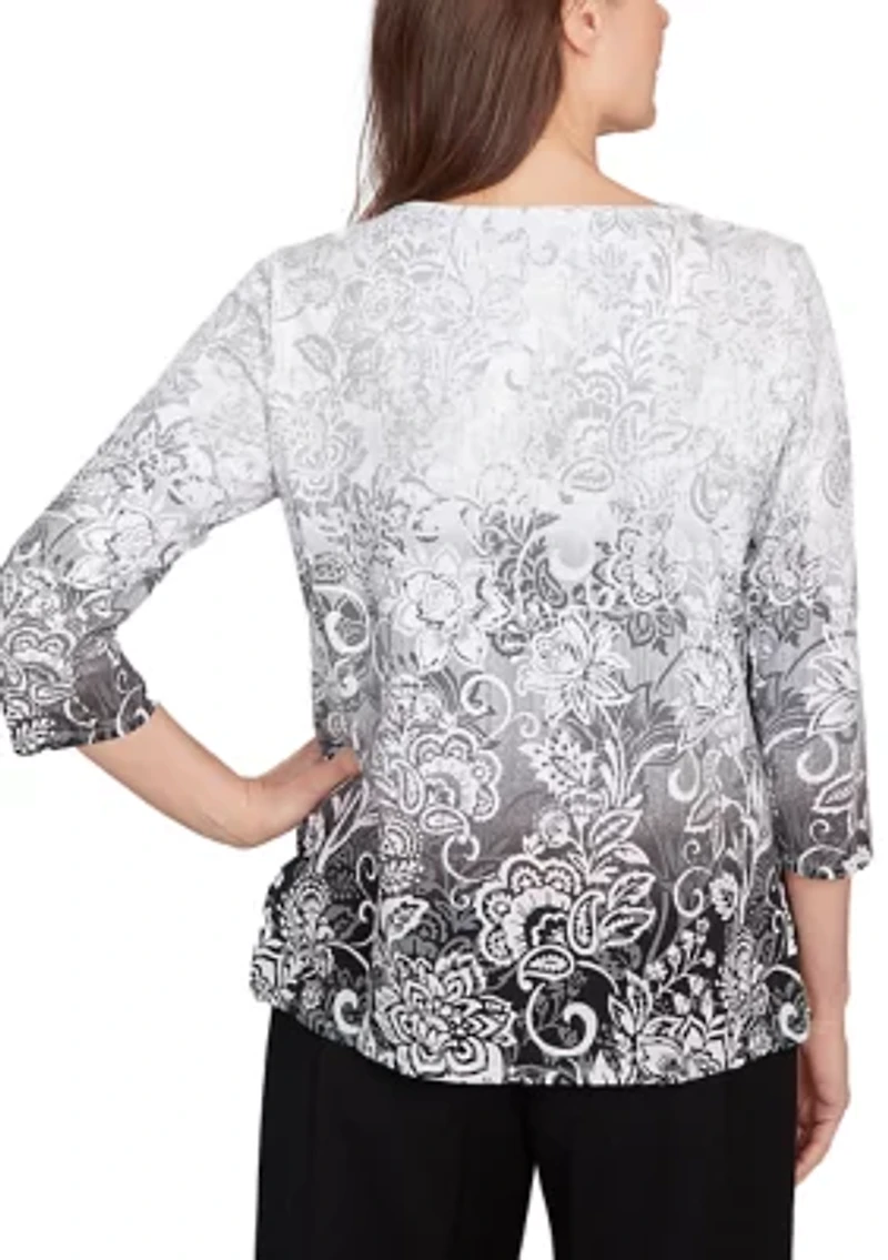 Women's Santa Barbara Ombré Scroll Top