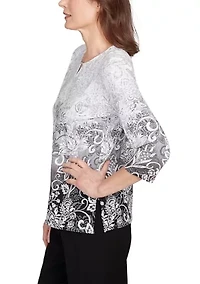 Women's Santa Barbara Ombré Scroll Top