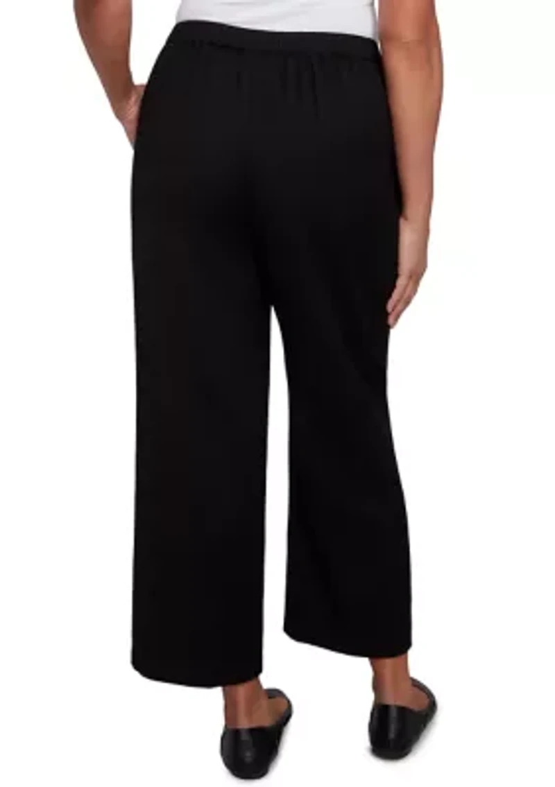 Petite Santa Barbara Button Cuff Ankle Pants