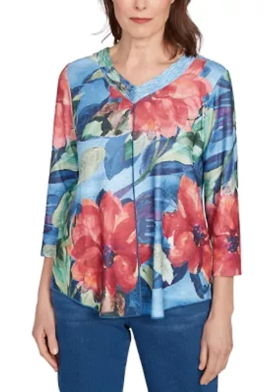 Women's El Paso Drama Floral Top