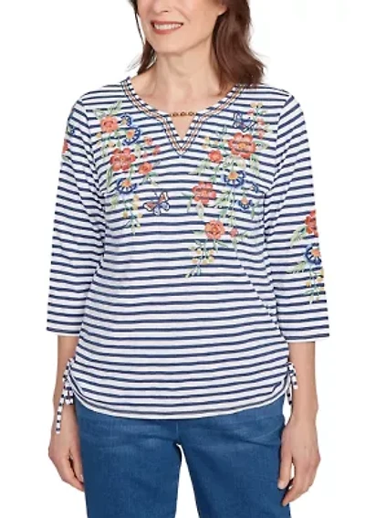 Women's Floral Embroidered Top