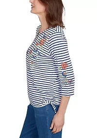 Women's Floral Embroidered Top