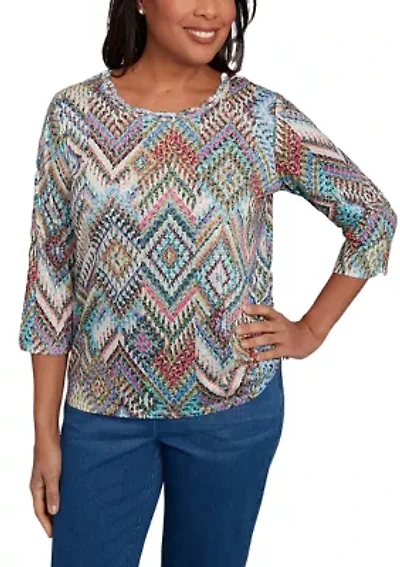 Women's El Paso Ikat Diamond Top