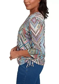 Women's El Paso Ikat Diamond Top
