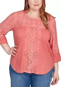 Plus El Paso Spliced Diamond Solid Top