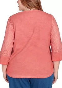 Plus El Paso Spliced Diamond Solid Top
