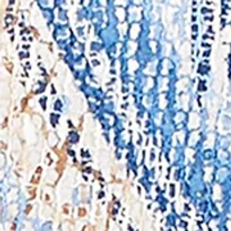 Plus El Paso Print Knit Top with Necklace