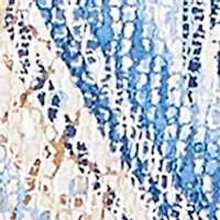 Plus El Paso Print Knit Top with Necklace