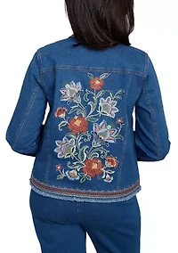 Petite El Paso Embroidered Back Jacket