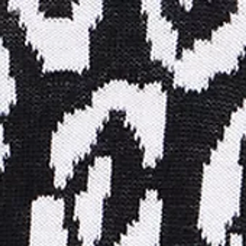 Petite Theater District Crew Neck 3/4 Sleeve Animal Jacquard Sweater