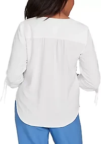 Women's  Business As Usual Crinkle Texture Top
