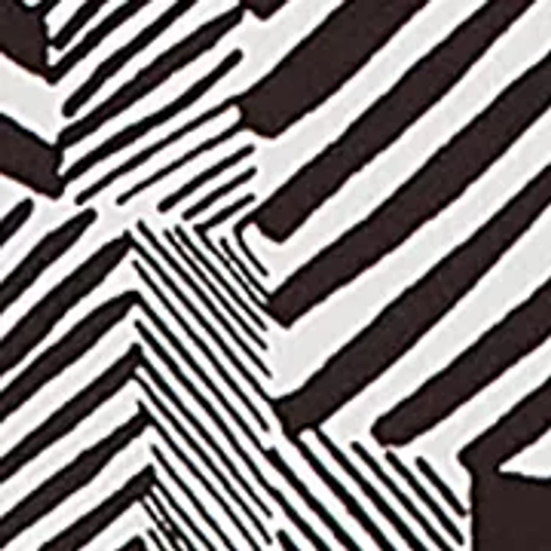 Petite Business As Usual Zebra Geo Twin Print Top