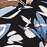 Petite Business As Usual Brushstroke Floral Top
