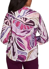 Petite Urban Legend Abstract Patchwork Shirt