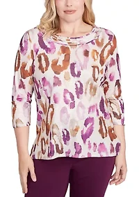 Petite Urban Legend Drama Animal Top