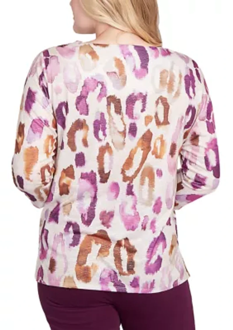 Petite Urban Legend Drama Animal Top