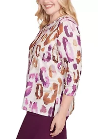 Petite Urban Legend Drama Animal Top