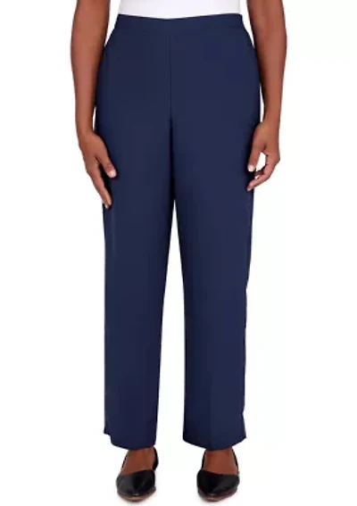 Plus Picture Perfect Microfiber Twill Medium Length Pants