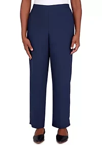 Plus Picture Perfect Microfiber Twill Medium Length Pants