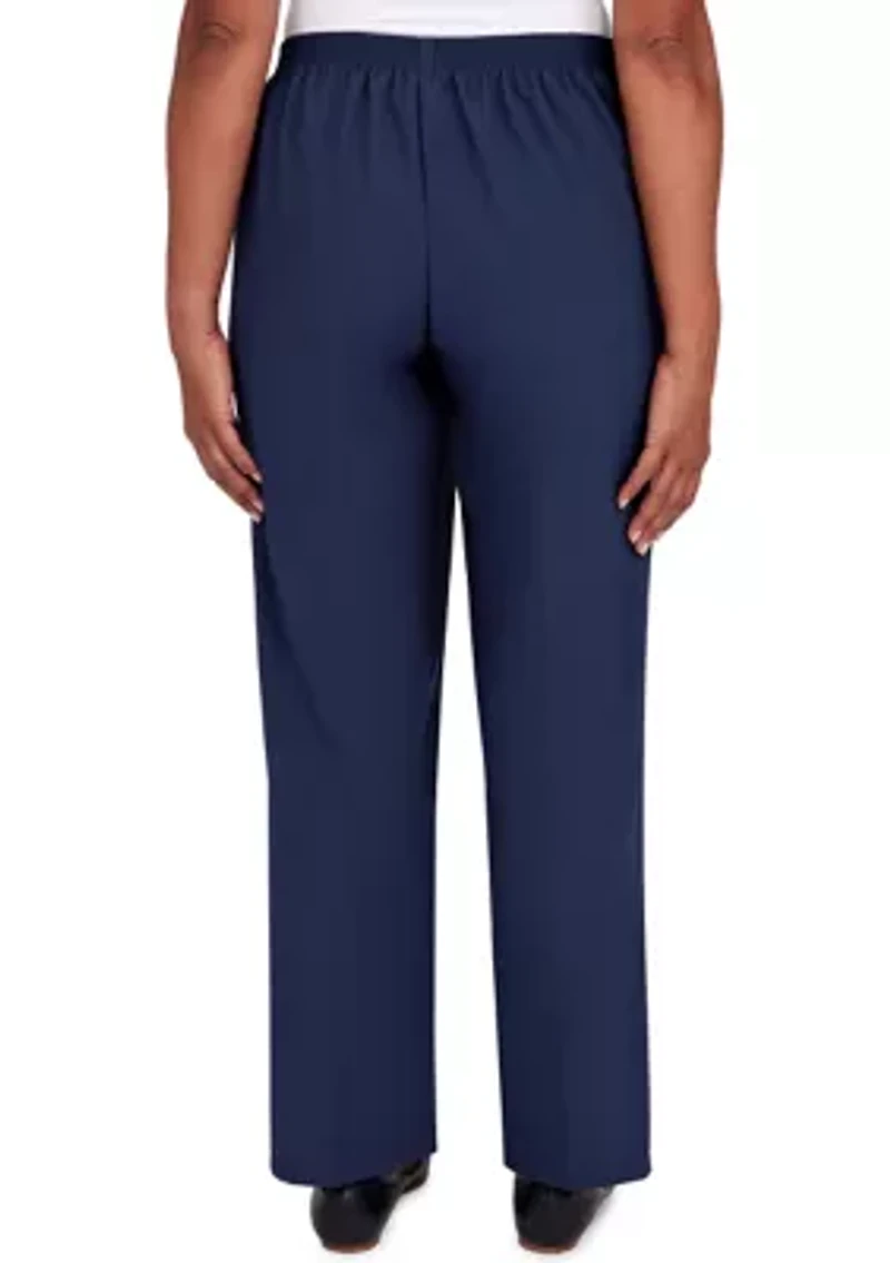 Plus Picture Perfect Microfiber Twill Medium Length Pants