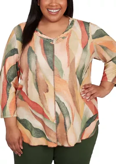 Plus Mount Laurel Stained Glass Shimmer Top