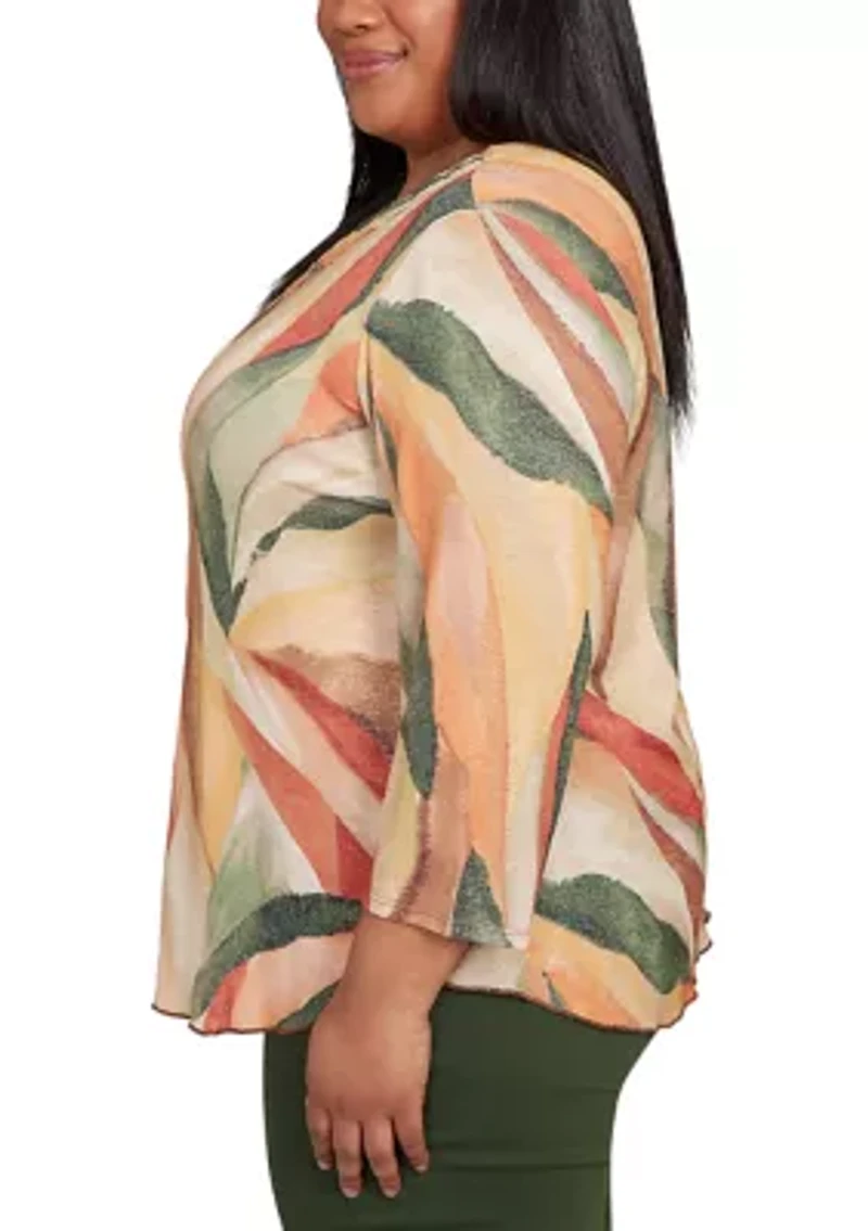 Plus Mount Laurel Stained Glass Shimmer Top