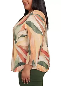 Plus Mount Laurel Stained Glass Shimmer Top