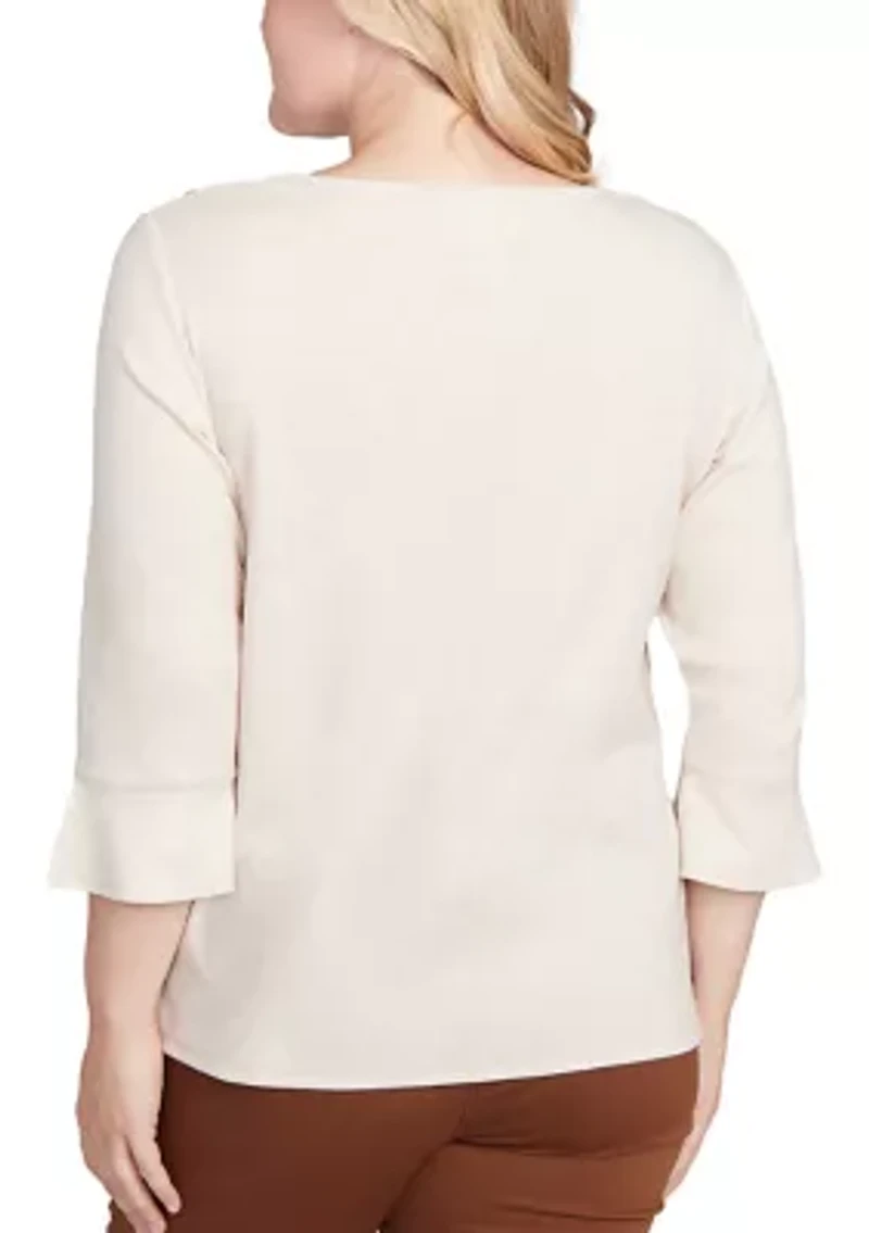 Petite Mount Laurel Scroll Soutache Top