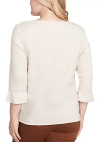 Petite Mount Laurel Scroll Soutache Top