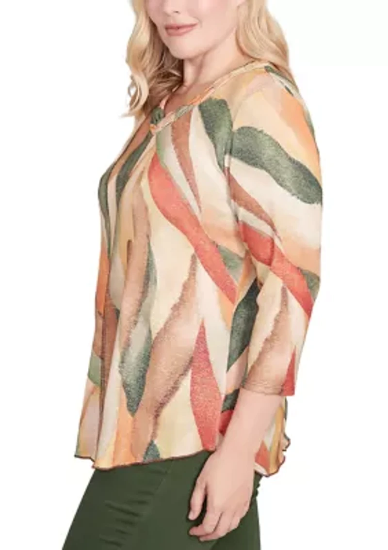 Petite Mount Laurel Stained Glass Shimmer Top