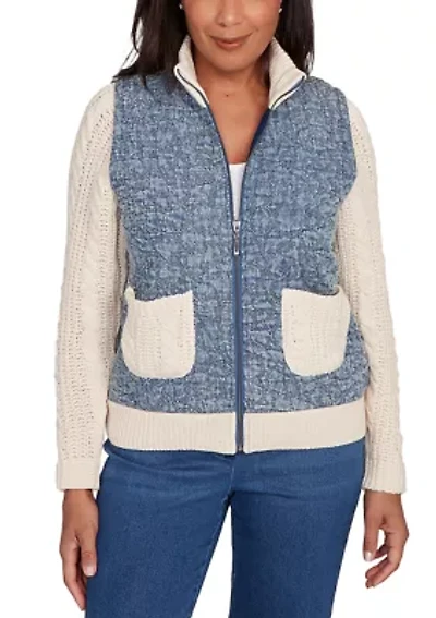 Women's Sunset Canyon Quilt with Sweater Rib Jacket