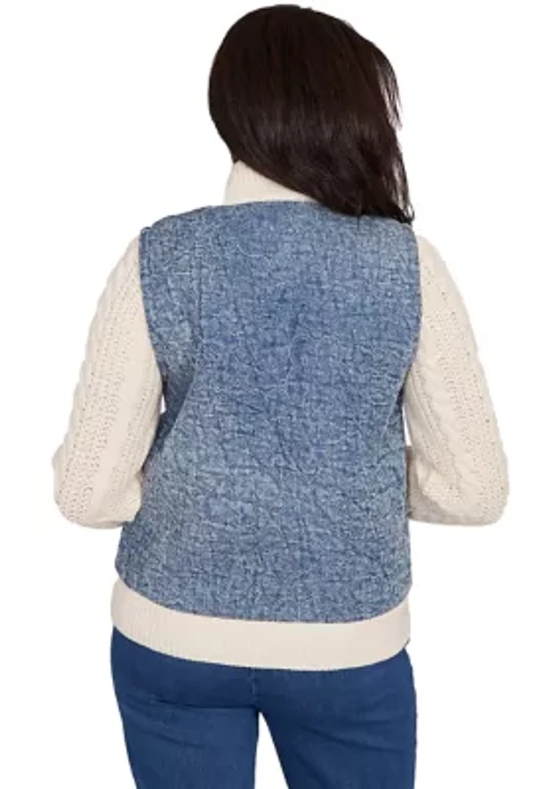 Women's Sunset Canyon Quilt with Sweater Rib Jacket