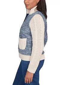 Women's Sunset Canyon Quilt with Sweater Rib Jacket