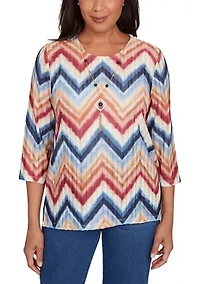 Women's Sunset Canyon Chevron Top