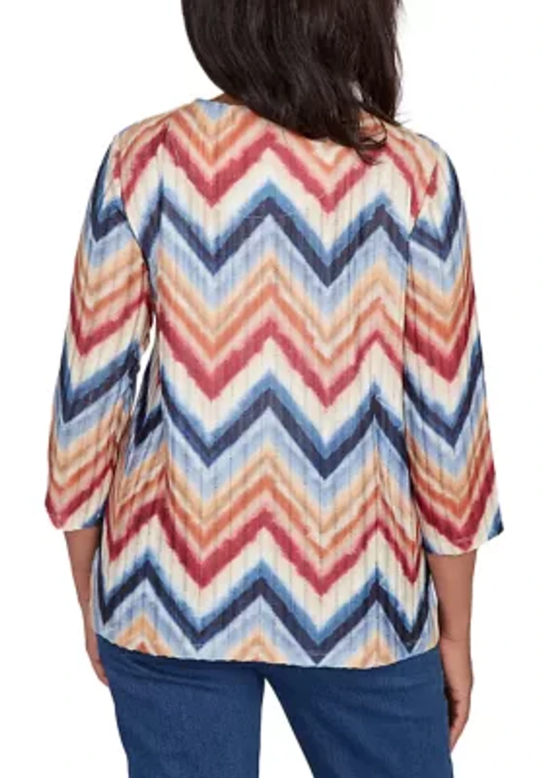 Women's Sunset Canyon Chevron Top